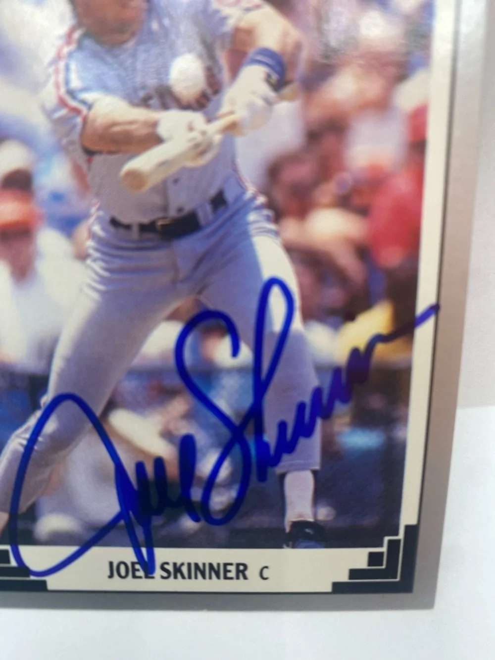 1991 Leaf Joel Skinner Indians #211 In Person Auto (087)